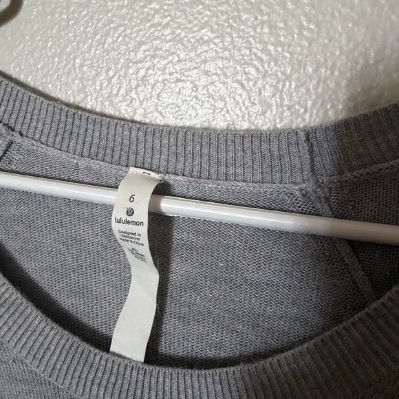 lululemon Hello Aloe Pullover Sweater Women’s 6 heather gray - Picture 4 of 6